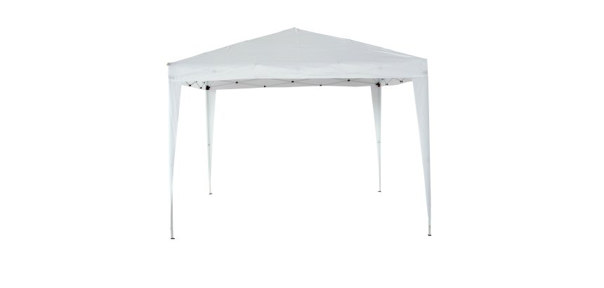Gazebo PopUp - 3 x 3 m - acciaio/PL - bianco - Garden Friend