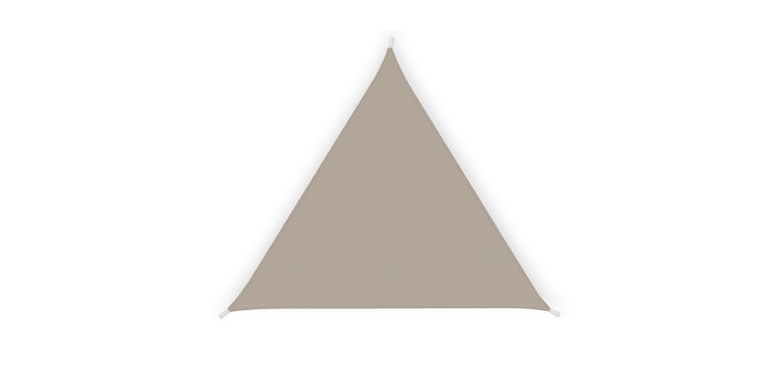 Tenda a vela triangolare ombreggiante - 3,6 x 3,6 x 3,6 m - PL - tortora - X-Robust