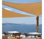 Tenda a vela triangolare ombreggiante - 3,6 x 3,6 x 3,6 m - PL - cenere - X-Robust