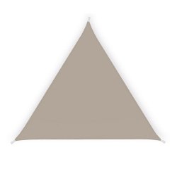 Tenda a vela triangolare ombreggiante - 5 x 5 x 5 m - PL - tortora - Garden Friend