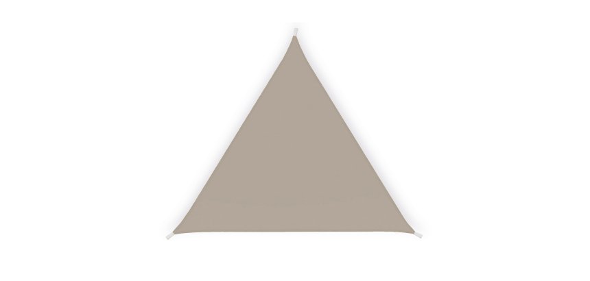 Tenda a vela triangolare ombreggiante - 5 x 5 x 5 m - PL - tortora - X-Robust