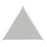 Tenda a vela triangolare ombreggiante - 5 x 5 x 5 m - PL - cenere - Garden Friend