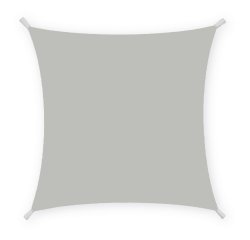 Tenda a vela quadrata ombreggiante - 3 x 3 m - PL - cenere - Garden Friend