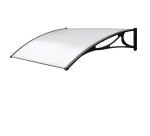 Pensilina modulare - 100 x 80 cm - policarbonato alveolare - satinato opalino - X-Robust