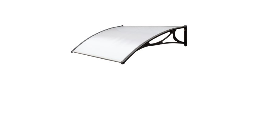 Pensilina modulare - 100 x 80 cm - policarbonato alveolare - satinato opalino - X-Robust