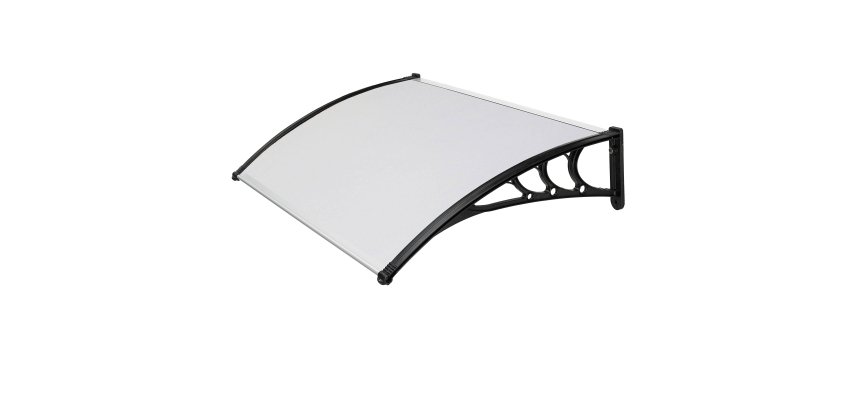 Pensilina modulare - 120 x 80 cm - policarbonato compatto - satinato opalino - X-Robust