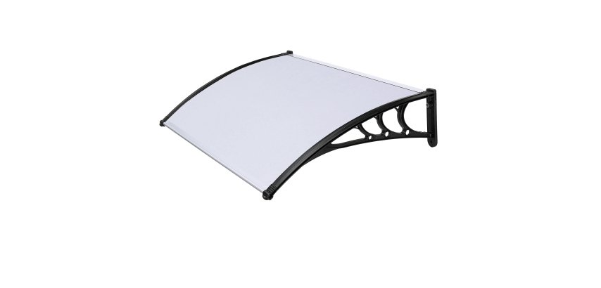 Pensilina modulare - 150 x 100 cm - policarbonato compatto - satinato opalino - X-Robust