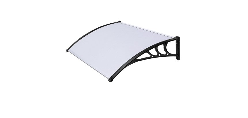 Pensilina modulare - 150 x 100 cm - policarbonato compatto - satinato opalino - X-Robust