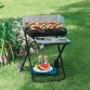 Barbecue Clic Clac - pieghevole - 84 x 60 x 80 cm - acciaio - nero - Garden Friend