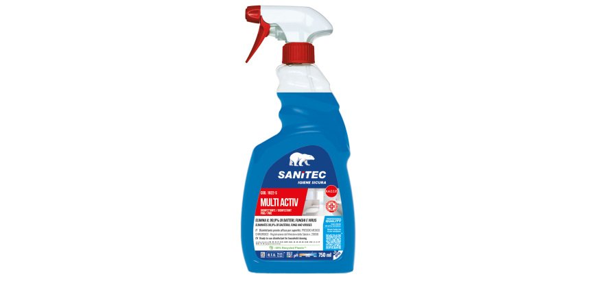 Sgrassatore disinfettante Multi Activ - trigger 750 ml - pino - Sanitec