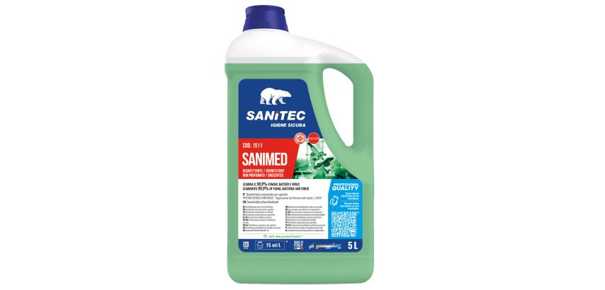 Disinfettante superfici Sanimed - 5 L - non profumato - Sanitec