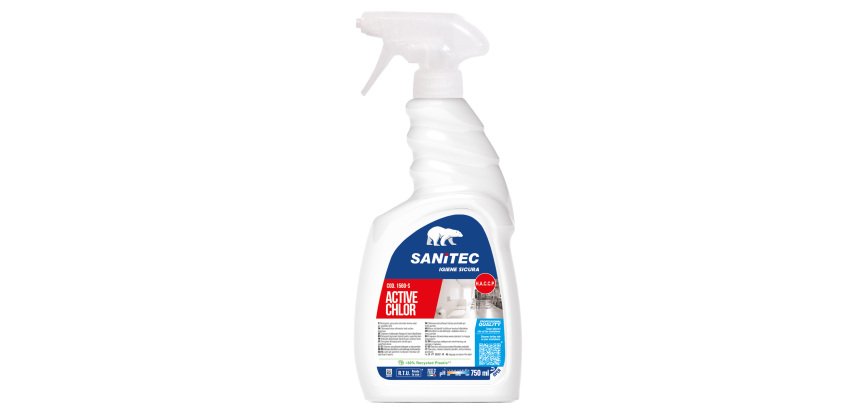 Detergente gel - profumato - con cloro attivo - trigger 750 ml - Sanitec