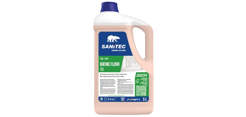 Detergente pavimento Igienic Floor - 5 L - pesca/gelsomino - Sanitec