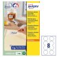 AVERY Etichette in carta bianca Ø 63,5 mm, 8 etichette per foglio, adesivo rimovibile, laser e inkjet, 25 fogli