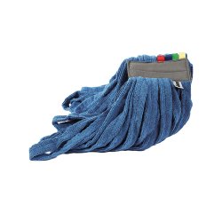 Mop Raptor - a frange tubolari - 350 gr - microfibra - blu - Perfetto