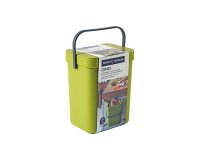 Pattumiera Gino - per rifiuti organici - 5 L - verde - Perfetto