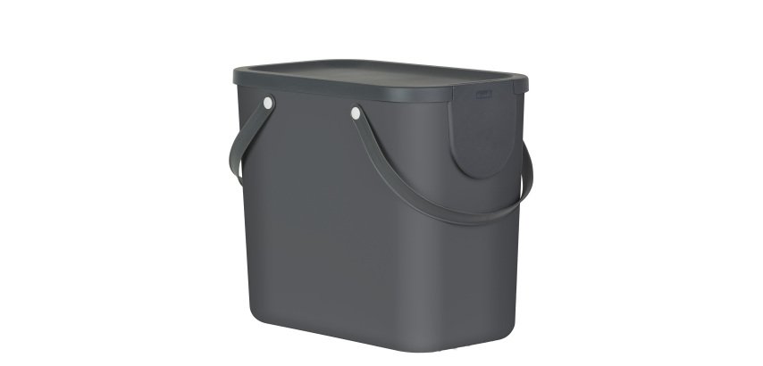 Pattumiera Albula - 25 L - grigio antracite - Rotho