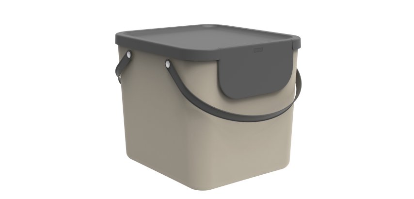 Pattumiera Albula - 40 L - cappuccino - Rotho