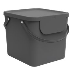 Pattumiera Albula - 40 L - grigio antracite - Rotho