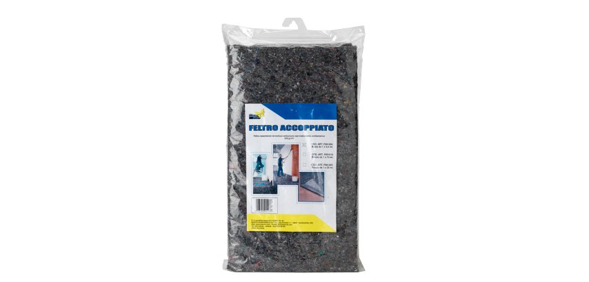 Feltro accoppiato - con base antiscivolo - in busta - 1 x 3,5 m - X-Robust