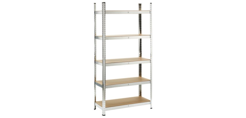 Scaffale - 5 ripiani - 180 x 40 x 90cm - metallo/MDF - X-Robust