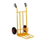 Carrello trasporto grandi volumi Robustus - portata max 300 kg - 56 x 17 x 110 cm - acciaio verniciato - giallo - Garden Friend