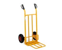 Carrello trasporto grandi volumi Robustus - portata max 300 kg - 56 x 17 x 110 cm - acciaio verniciato - giallo - Garden Friend