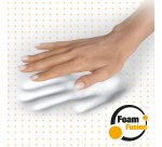 Fellowes Keyboard Wrist Rest - PlushTouch Wrist Rest with Non Skid Rubber Base & Antibacterial Protection - Ergonomic Wrist Support for Computer, Laptop, Home Office Use - Black