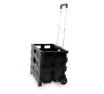 Carrello pieghevole con cassa in plastica - portata max 25 kg - Garden Friend