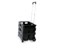 Carrello pieghevole con cassa in plastica - portata max 25 kg - Garden Friend