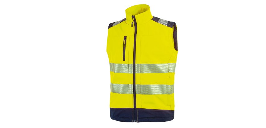 Gilet alta visibiltà Softshell Dany - taglia S - giallo fluo - U-Power