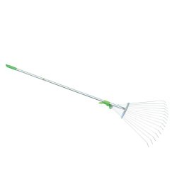 Scopa regolabile - per erba e foglie - metallo - Verdemax