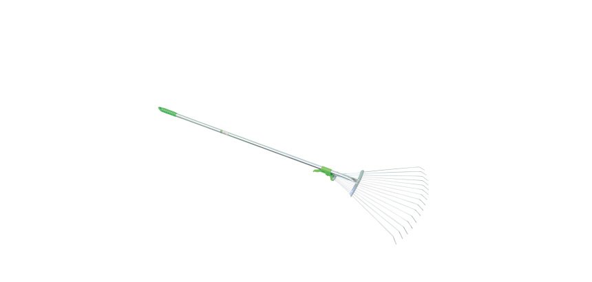 Scopa regolabile - per erba e foglie - metallo - Verdemax