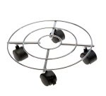 Trolley portavaso in acciaio - Ø 30 cm - Verdemax