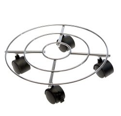 Trolley portavaso in acciaio - Ø 30 cm - Verdemax