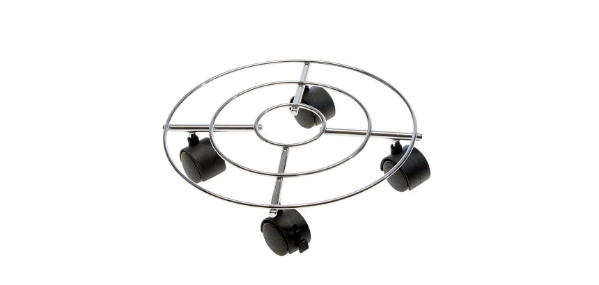 Trolley portavaso in acciaio - Ø 30 cm - Verdemax