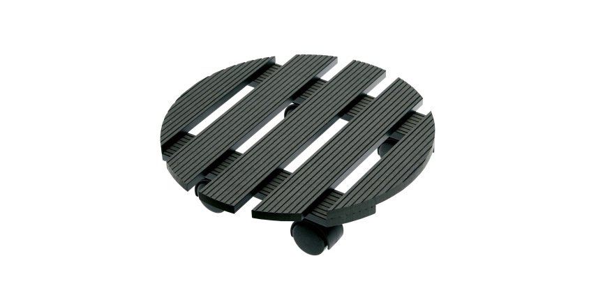 Trolley portavaso in WPC idrorepellente - Ø 30 cm - Verdemax