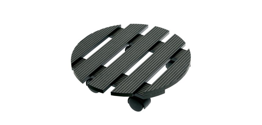 Trolley portavaso in WPC idrorepellente - Ø 30 cm - Verdemax