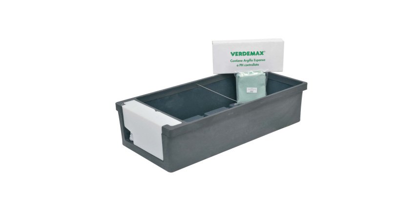 Kit Orto urbano - 115 x 58 x 28 cm - PE - antracite - Verdemax