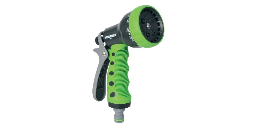 Pistola a doccia - 7 getti - plastica - Verdemax