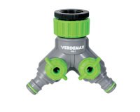 Raccordo rubinetto - 2 uscite regolabili - Verdemax