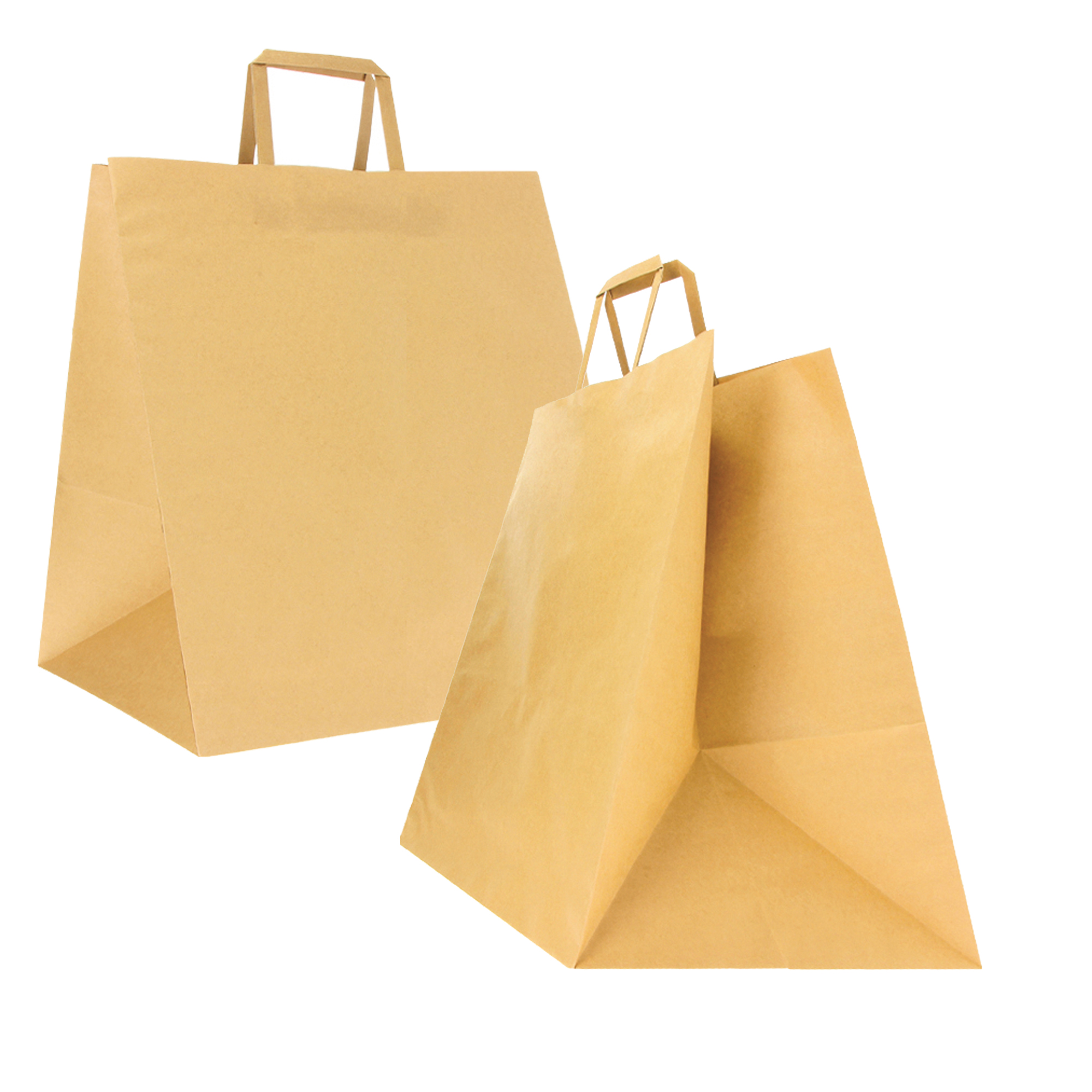 Shopper carta avana formato 32x21x34,5cm delivery light 80gr