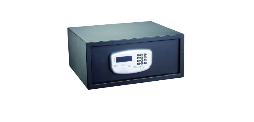 Cassaforte di sicurezza - serratura elettronica - 43,2 x 37 x 19,5 cm - 10,5 kg - nero - Iternet