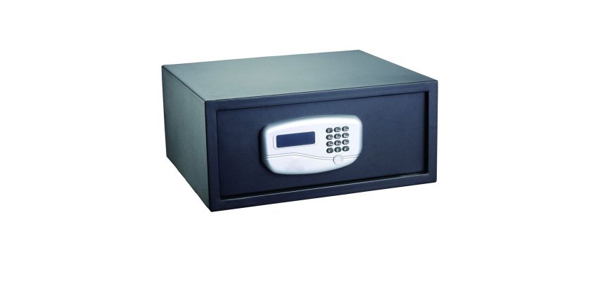 Cassaforte di sicurezza - serratura elettronica - 43,2 x 37 x 19,5 cm - 10,5 kg - nero - Iternet