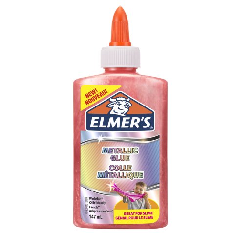 Colla liquida Slime - rosa metallizzato - flacone 147 ml - Elmer's Newell