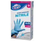 Guanti in nitrile non talcato - per uso medicale - taglia S/M - azzurro - Logex Professional - scatola 100 pezzi
