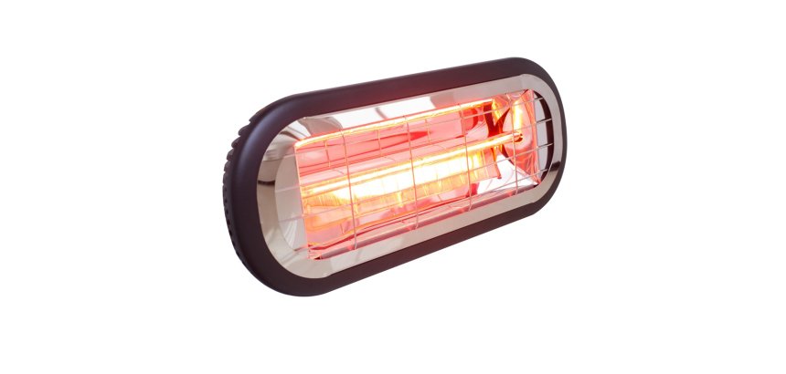 Stufa a infrarossi SoleRosso da interno/esterno - 33,5x23,5x13,5 cm - 1500W - CFG