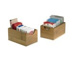 Vaschetta portabustine - in bamboo - 7 x 11 x 5,5 cm - colore naturale - Leone