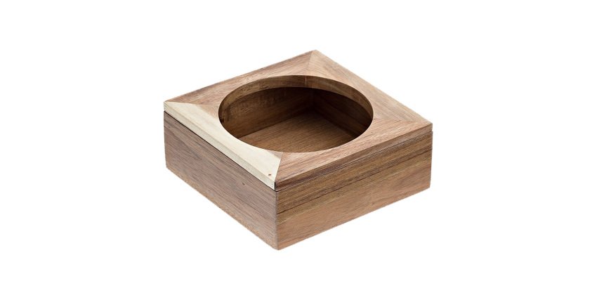 Supporto caraffa - in bamboo - 20x20x8 cm - colore naturale - Leone