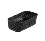 Cestino rettangolare Vanity - in PPL - 32,5x17,5x10 cm - nero - Leone